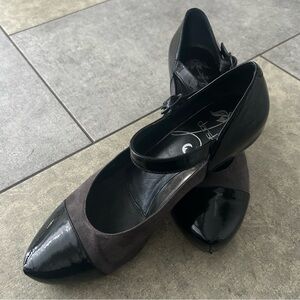 Dansko Bonnie Mary Jane heels 39 black patent leather